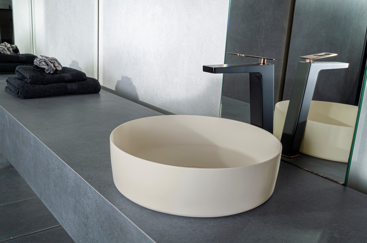 Solid surface waskom Tess beige - WDtegels
