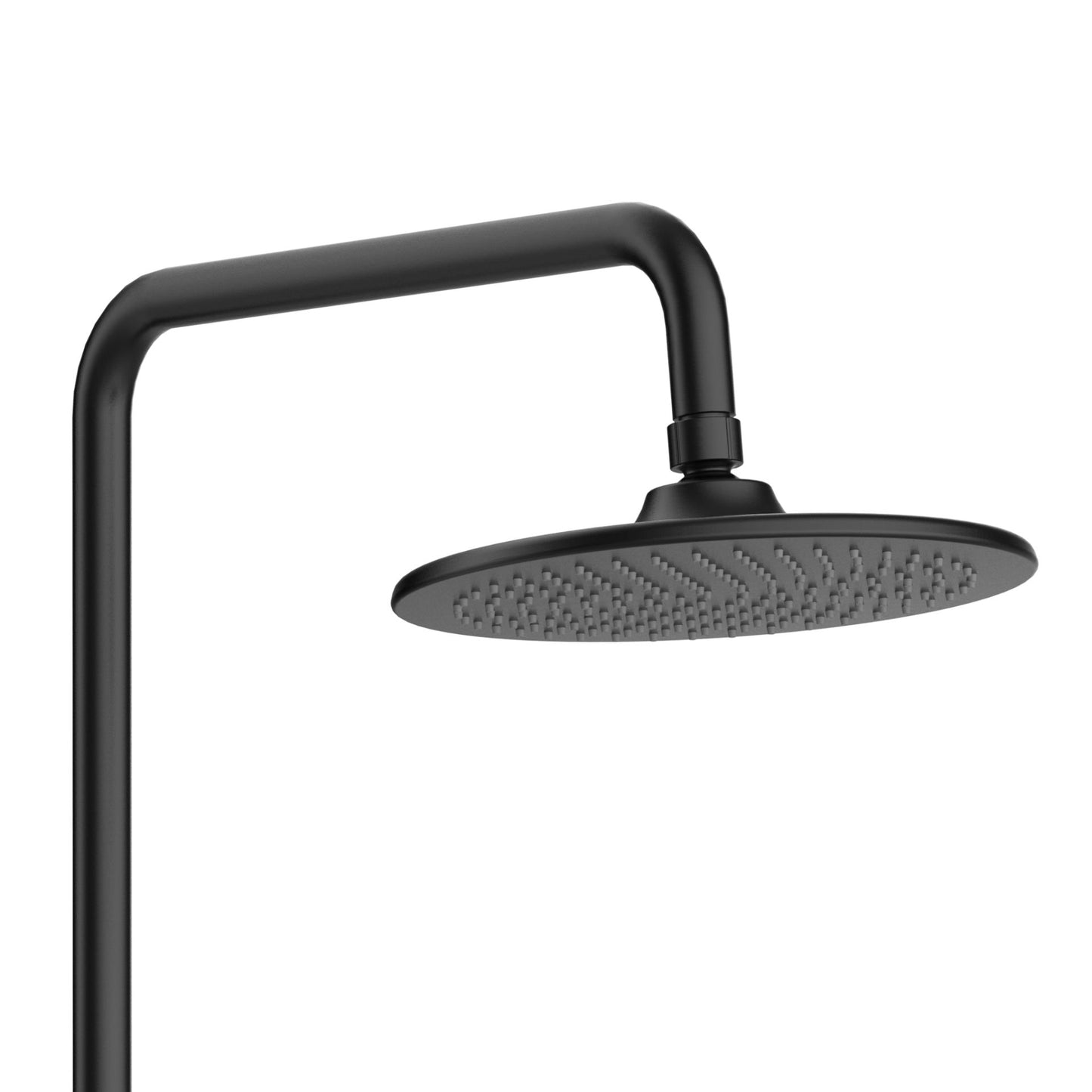 Aloni Optima Rondo Regendoucheset | Ø20cm | Opbouw | Thermostatisch | Mat Zwart - WDtegels