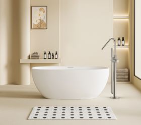 Stria Badmengkraan Vrijstaand + Handdouche + Doucheslang | Thermostatisch | Geborsteld RVS - WDtegels