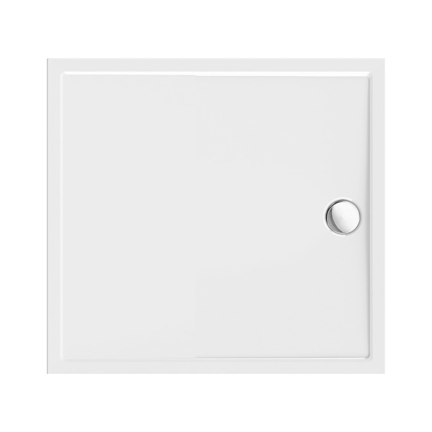 Aloni Douchebak Vierkant 90x90x4cm | Acryl | Glanzend Wit - WDtegels