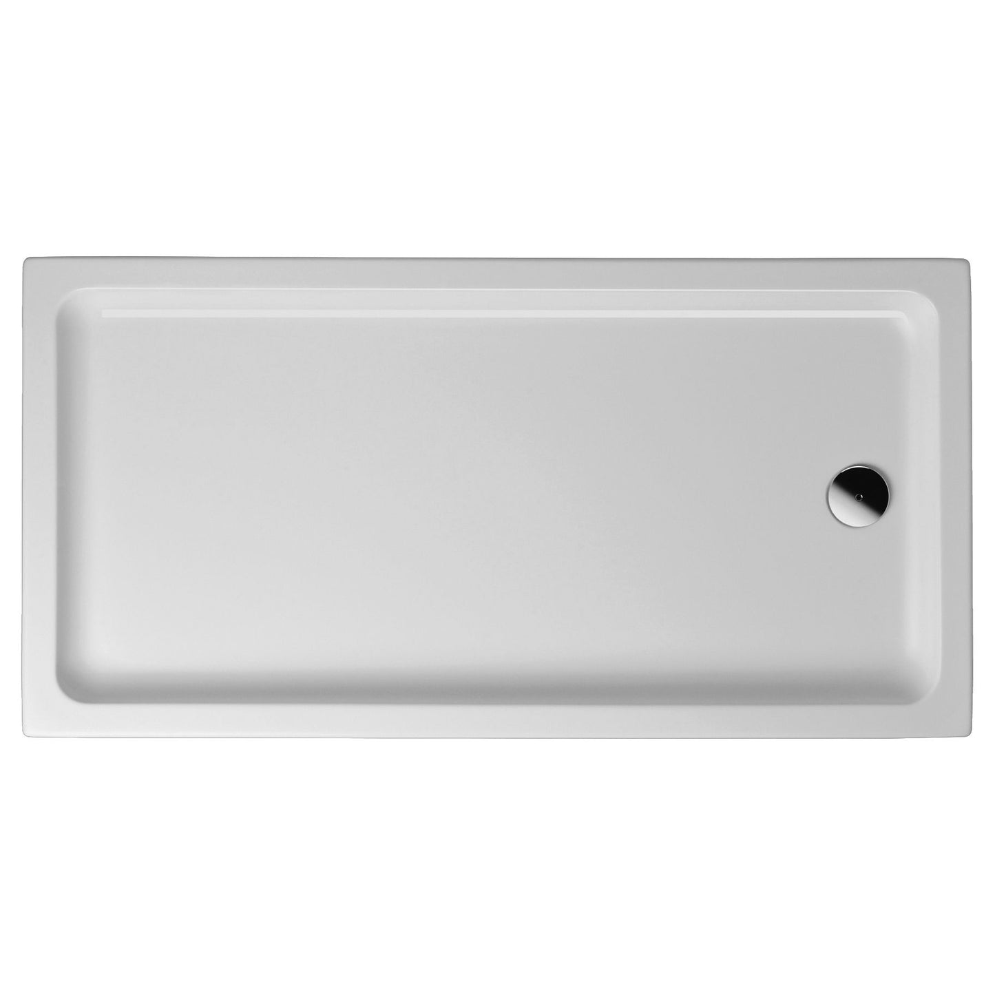 Aloni Douchebak Rechthoek | 120x80x4cm | Acryl| Glanzend Wit - WDtegels