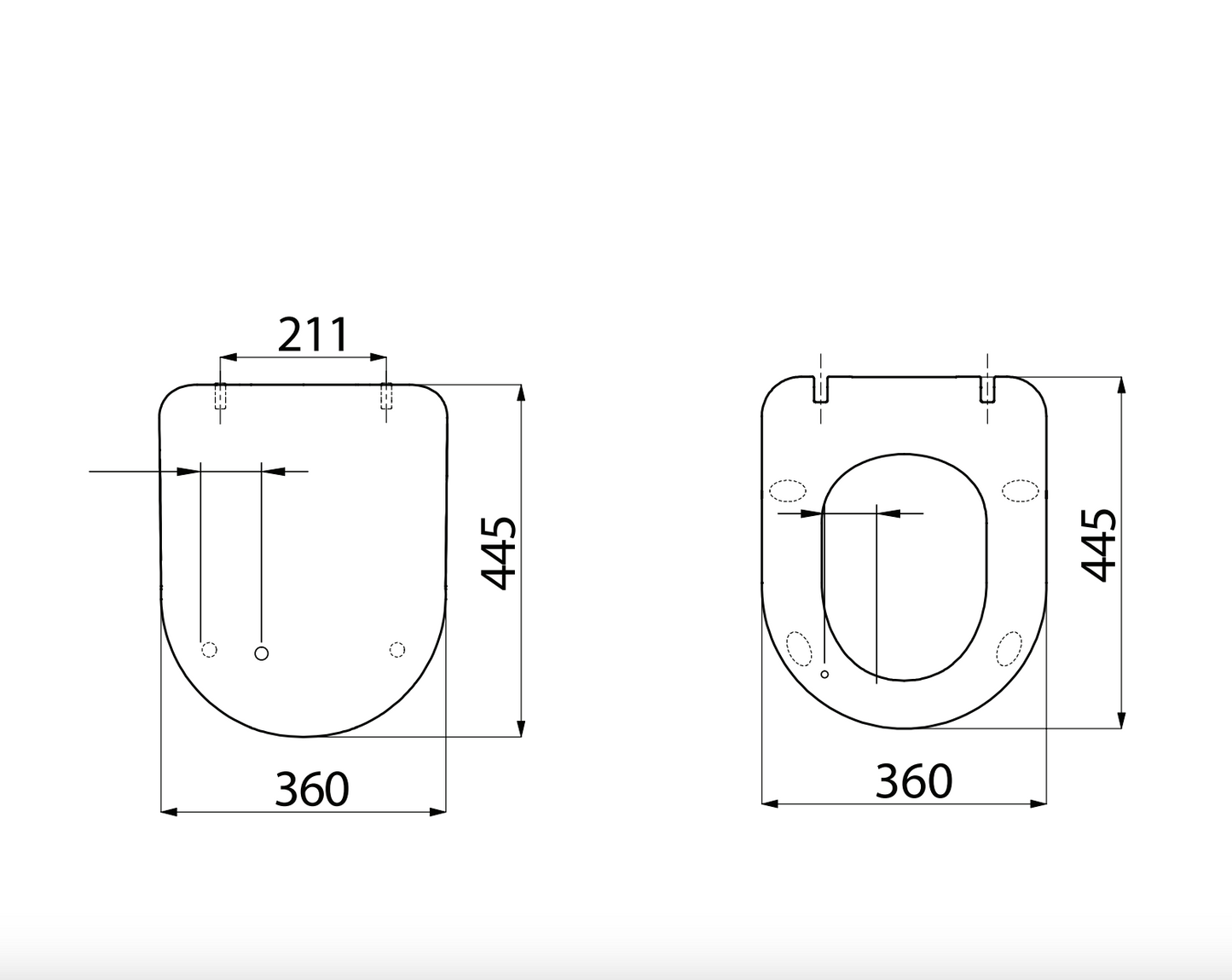 Creavit Wc-Zitting – Duroplast Softclose Quick Release met Inox scharnieren – mat wit