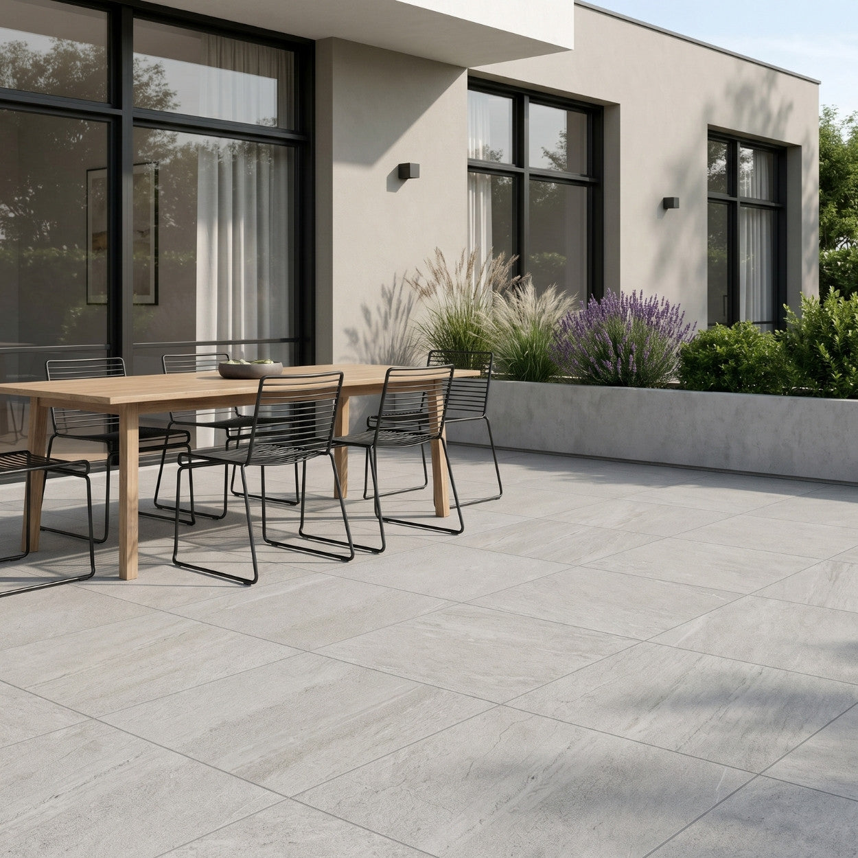 Ultrablock Silver terrastegel 60x60 rett 20mm | Tegelwinkel