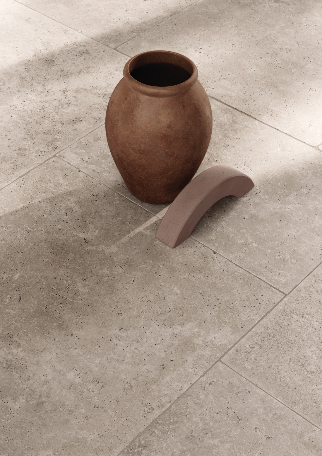 Vloer- en wandtegel Travertino Grey 33,3x33,33 - foto 5