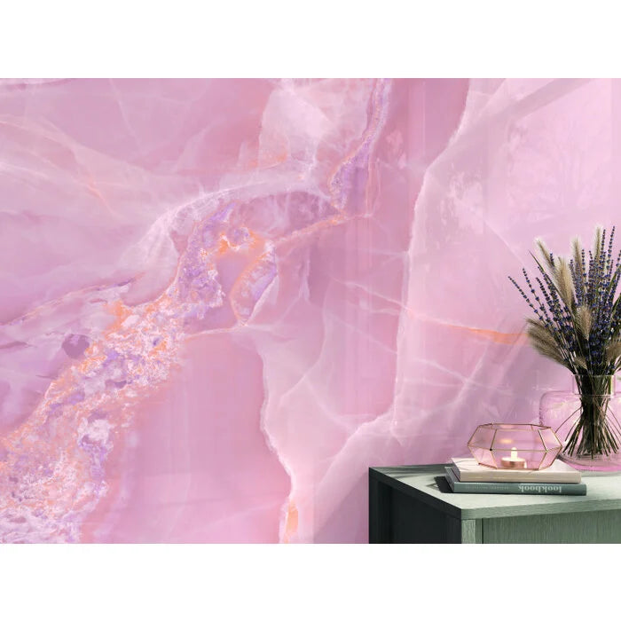 Vloertegel Onyx Rose polished 60x120 rett