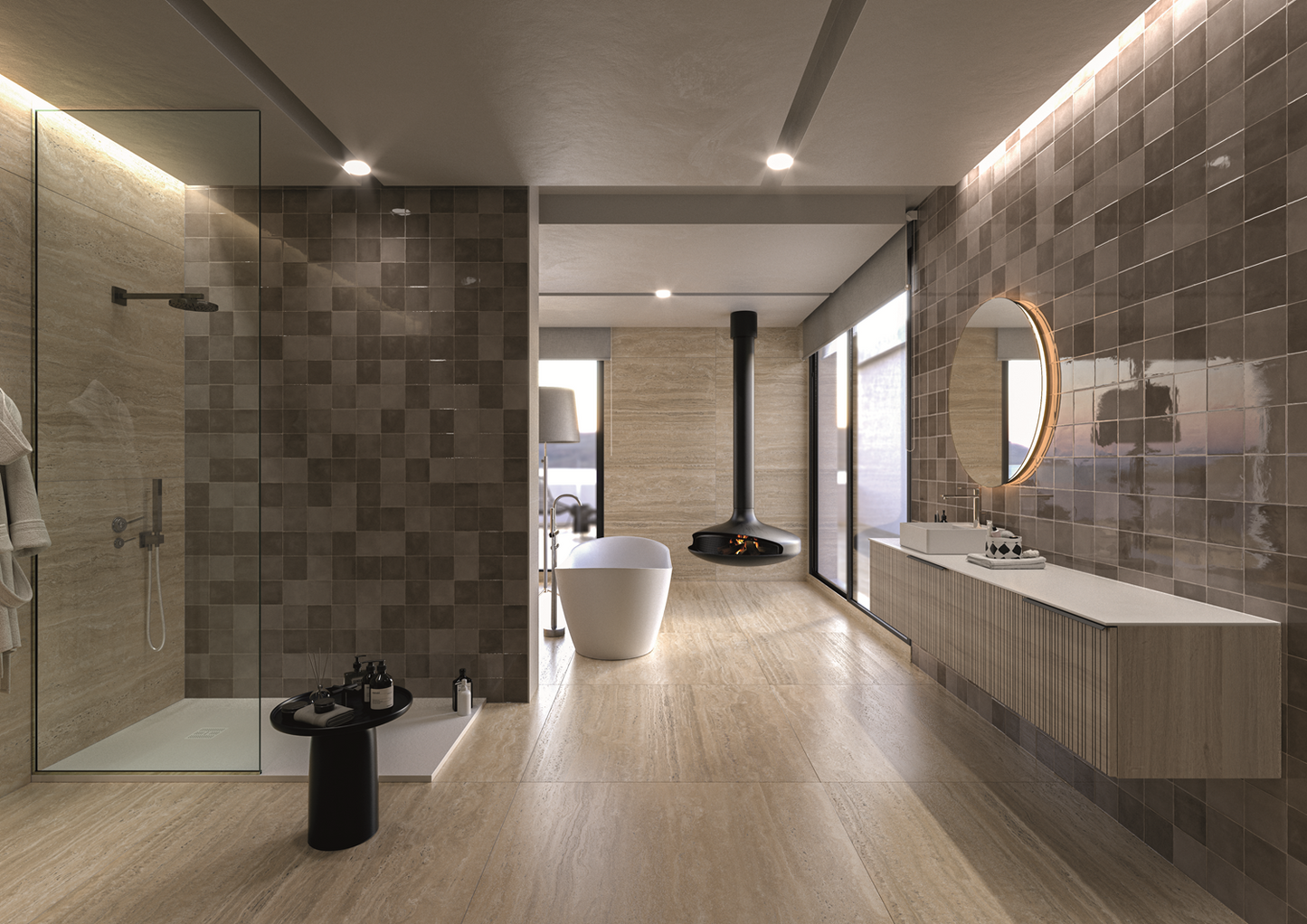 Moos Taupe handvorm 6,5x26 glans