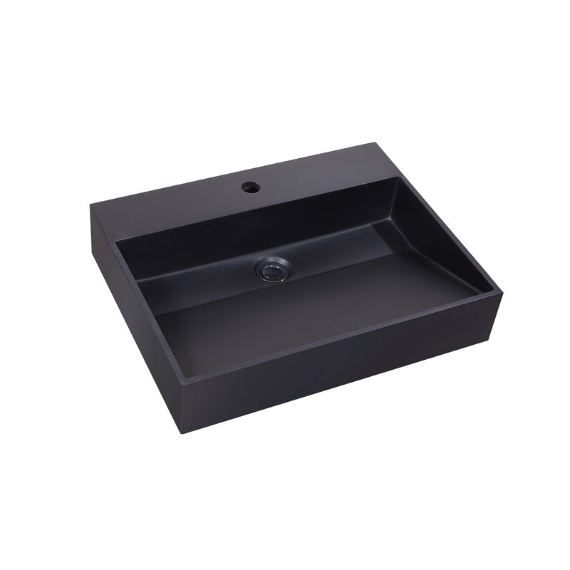 Wastafel Quartz Trend 60 cm 1 kraangat - WDtegels