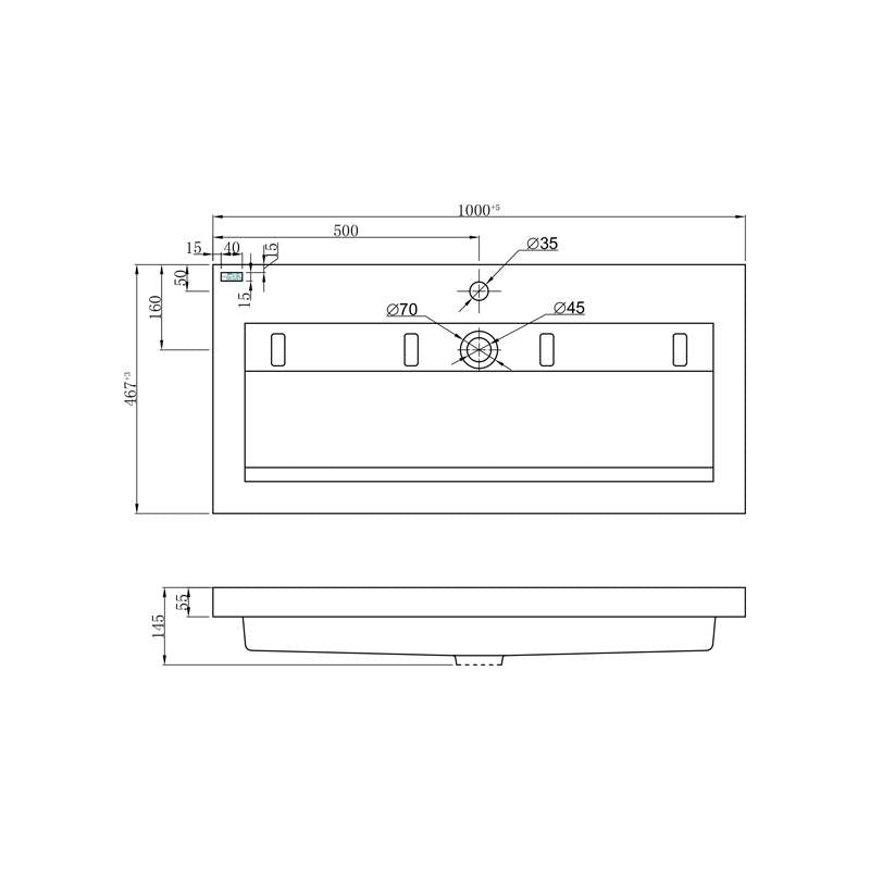 Badmeubel Trend Senza 100 Hoogglans Wit
