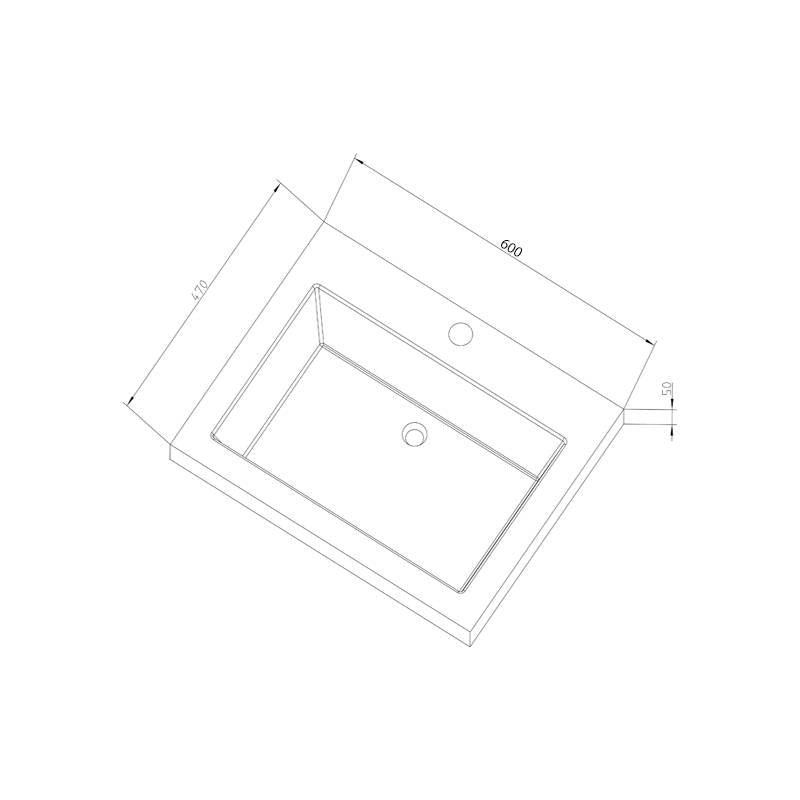 Badmeubel Robusta Stone 60