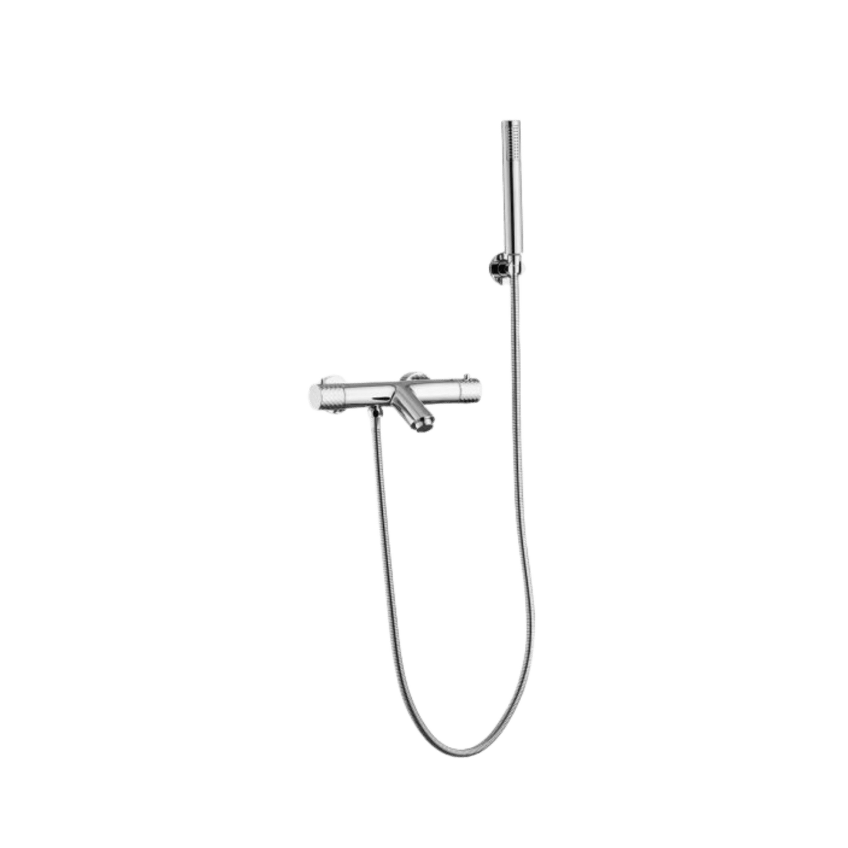 Thermostatische badkraan met handdouche Termeo in chroom