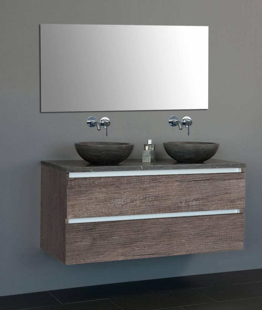 Badmeubel Trend Dynasty met 2 ronde kommen 120 Century Oak