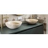 Lavabo de piedra natural Mármol Beige Redondo