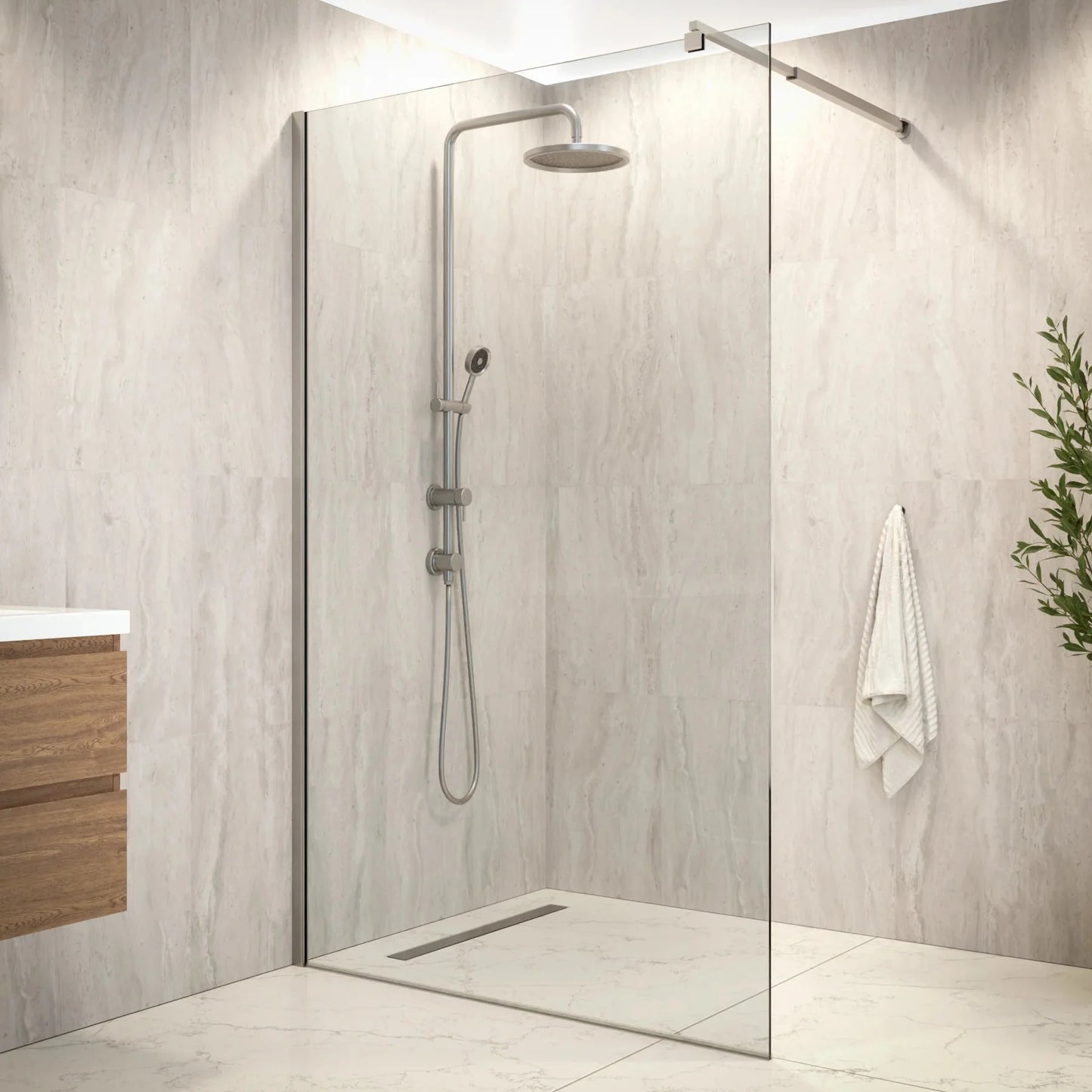 Douchewand Zaro - 120x200cm