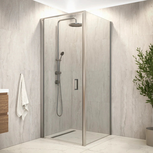 Douchecabine Vela - 90x200cm - Chroom