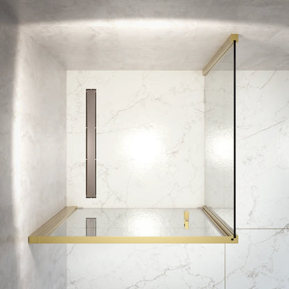 Douchecabine Vela - 90x200cm - Goud - WDtegels