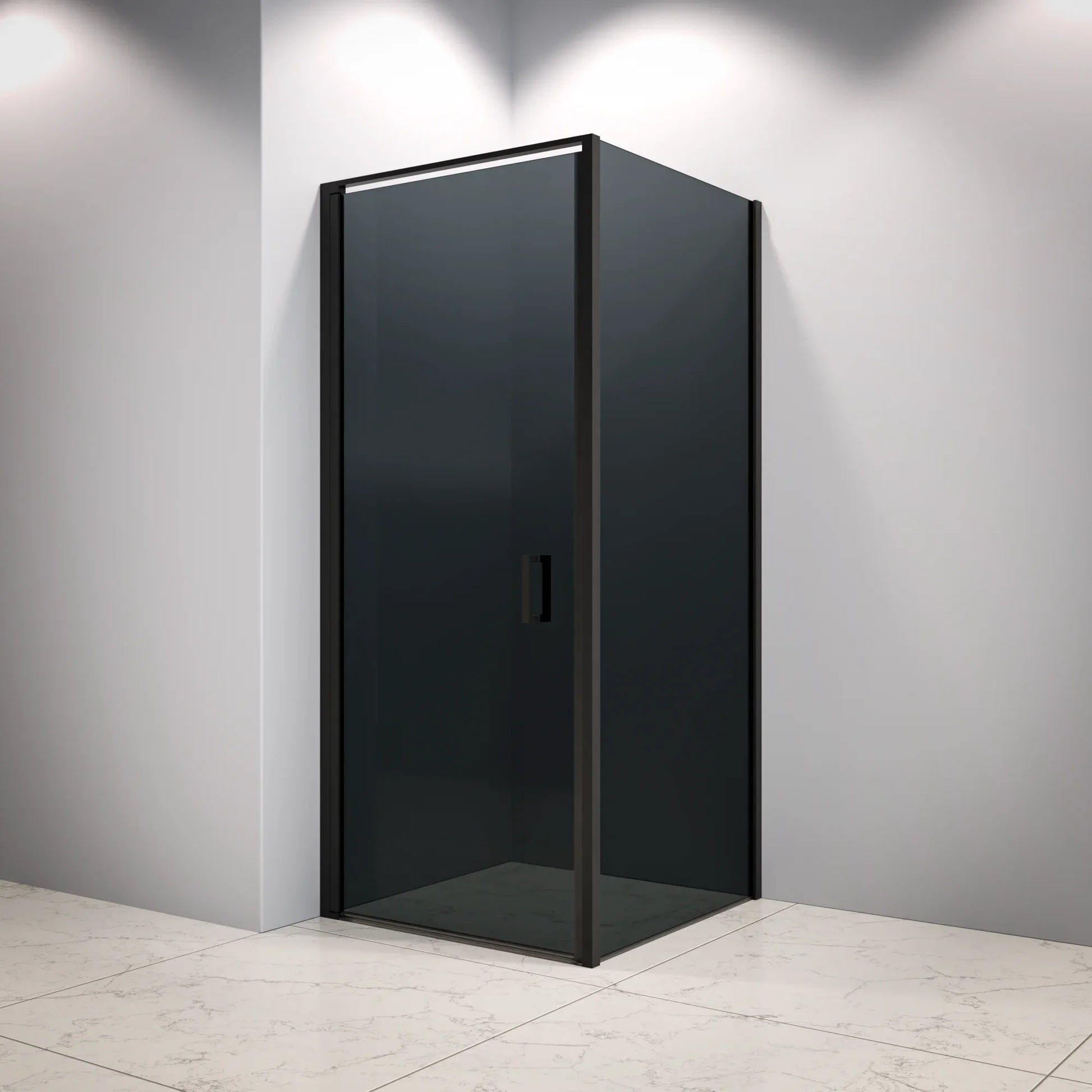 Douchecabine Vela - 90x200cm - Smoked Glass - Zwart - WDtegels