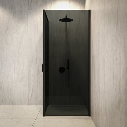 Douchecabine Vela - 90x200cm - Smoked Glass - Zwart - WDtegels