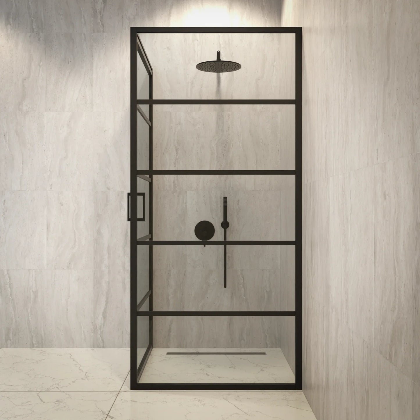 Douchecabine Oris - 90x200cm - Zwart - WDtegels