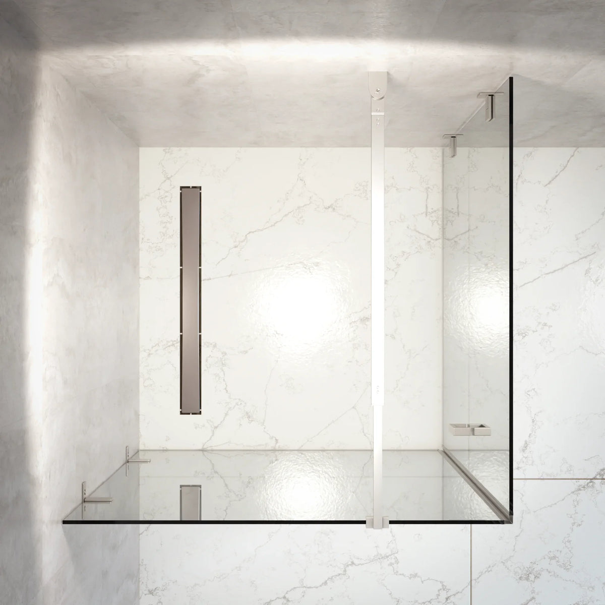 Douchecabine Mira - 90x200cm - Chroom - WDtegels