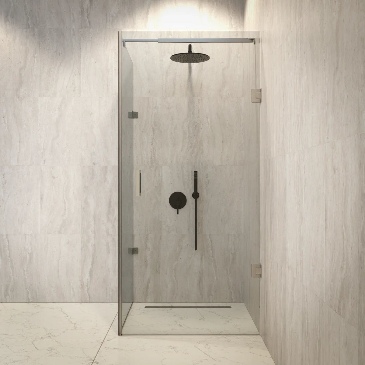 Douchecabine Mira - 90x200cm - Chroom - WDtegels