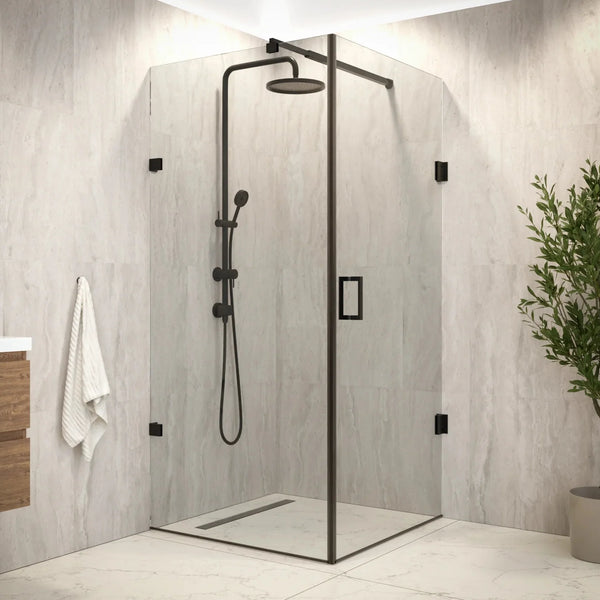 Shower Enclosure Mira - 90x200cm - Black