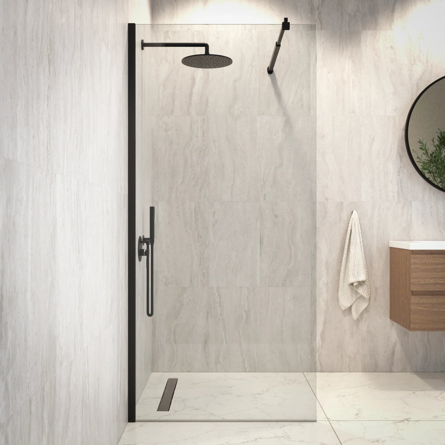 Douchewand Aris - 90x200cm - WDtegels