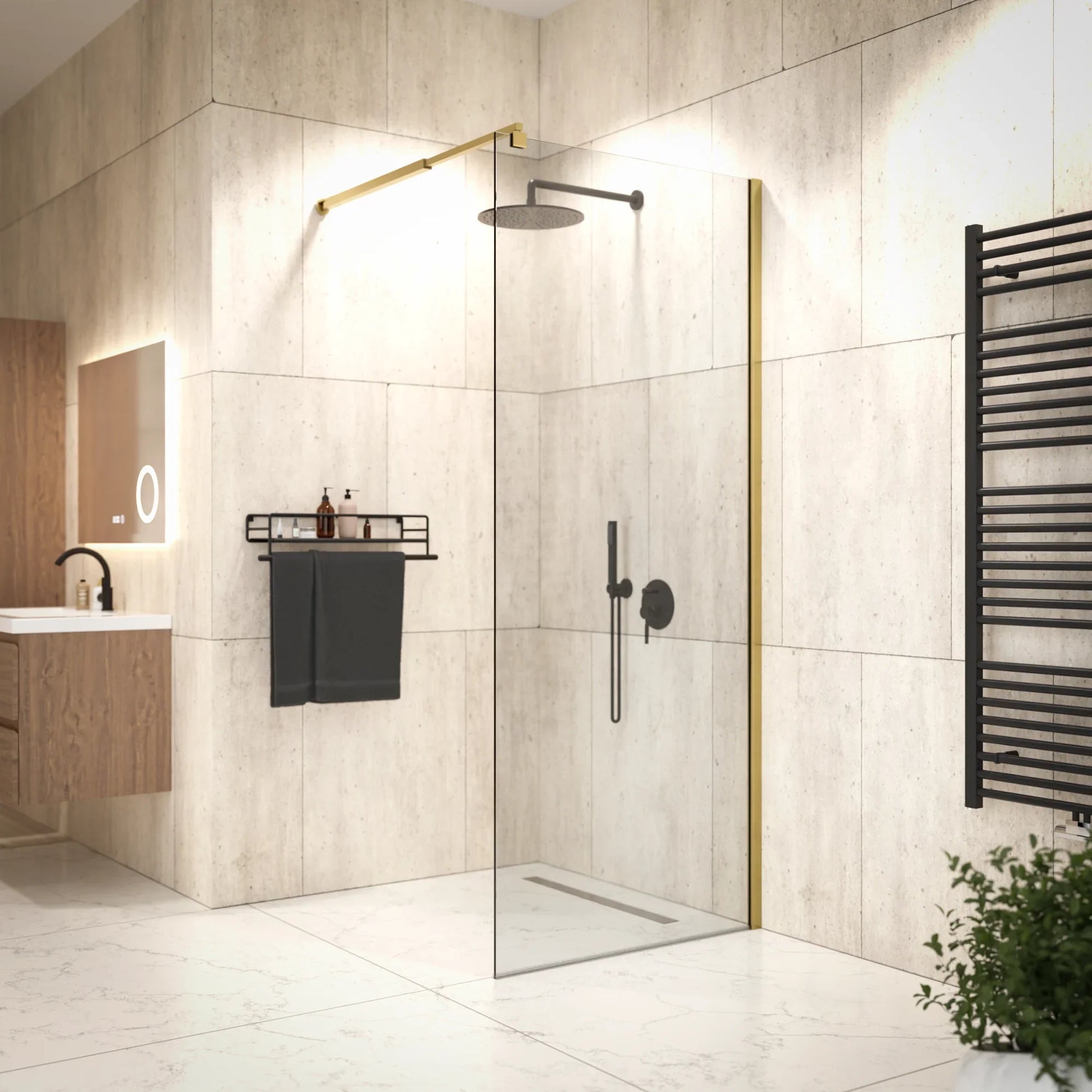 Douchewand Elva - 80x200cm - WDtegels