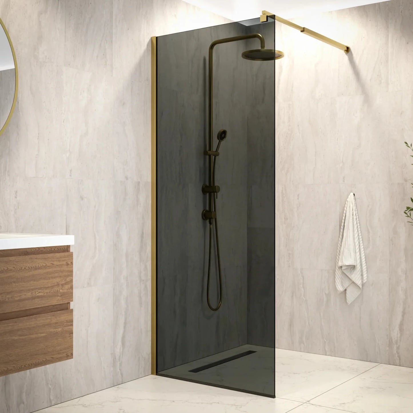 Shower screen Vero - 80x200cm