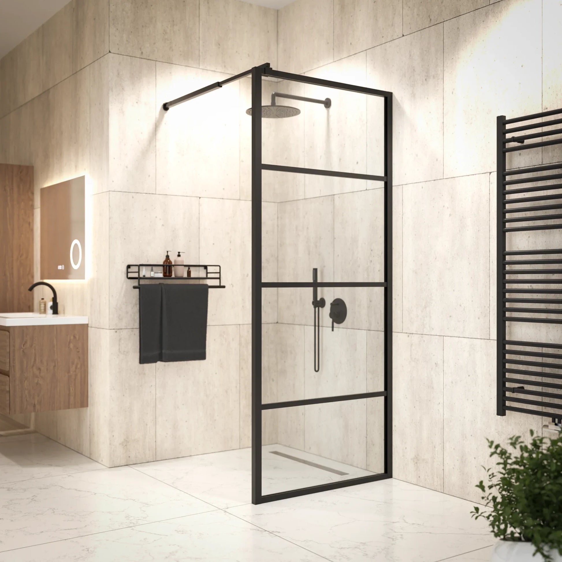 Douchewand Luna - 80x200cm - WDtegels