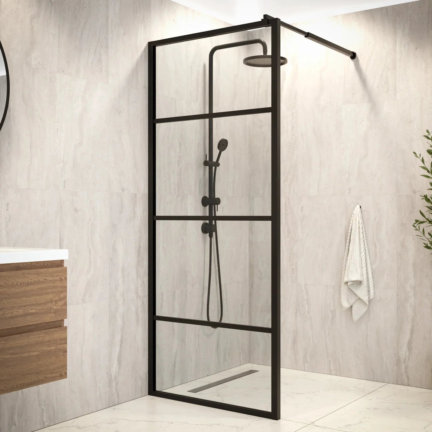 Douchewand Luna - 80x200cm - WDtegels