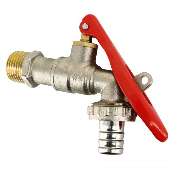 Kogelkraan met slangwartel 1/2 inch PN16