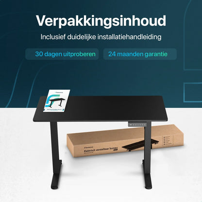 Flowsense Zit Sta Bureau - Verstelbaar Elektrisch Bureau - 140 x 60 cm - WDtegels