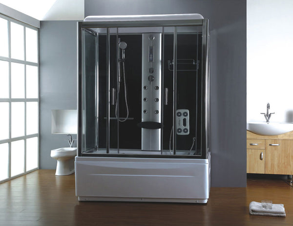Paris bath/shower 170x90 h 220 cm safety glass 5 mm