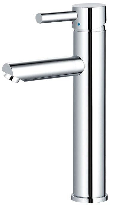 Hoge wastafelmengkraan Rond chroom