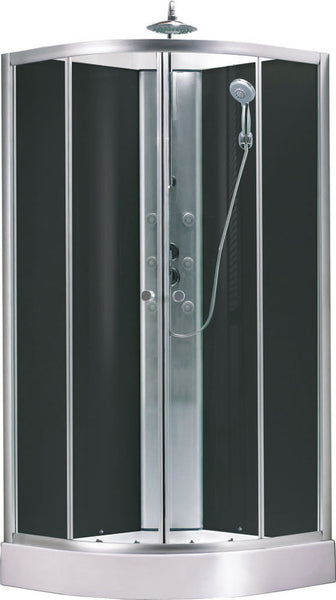 Jupiter complete shower cabin 90x90x225 alu mat 5mm glass