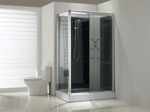 Sunshine right complete shower cabin 120x90x218 alu 5mm glass