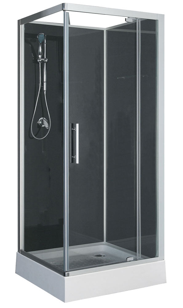 Cabina de ducha completa Domino | 80x80x210cm | Cristal mate de 5mm