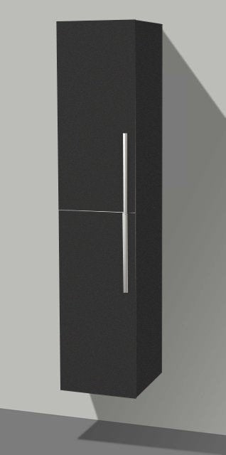 Hoge kast 160x35x35cm - Zwart Wenge