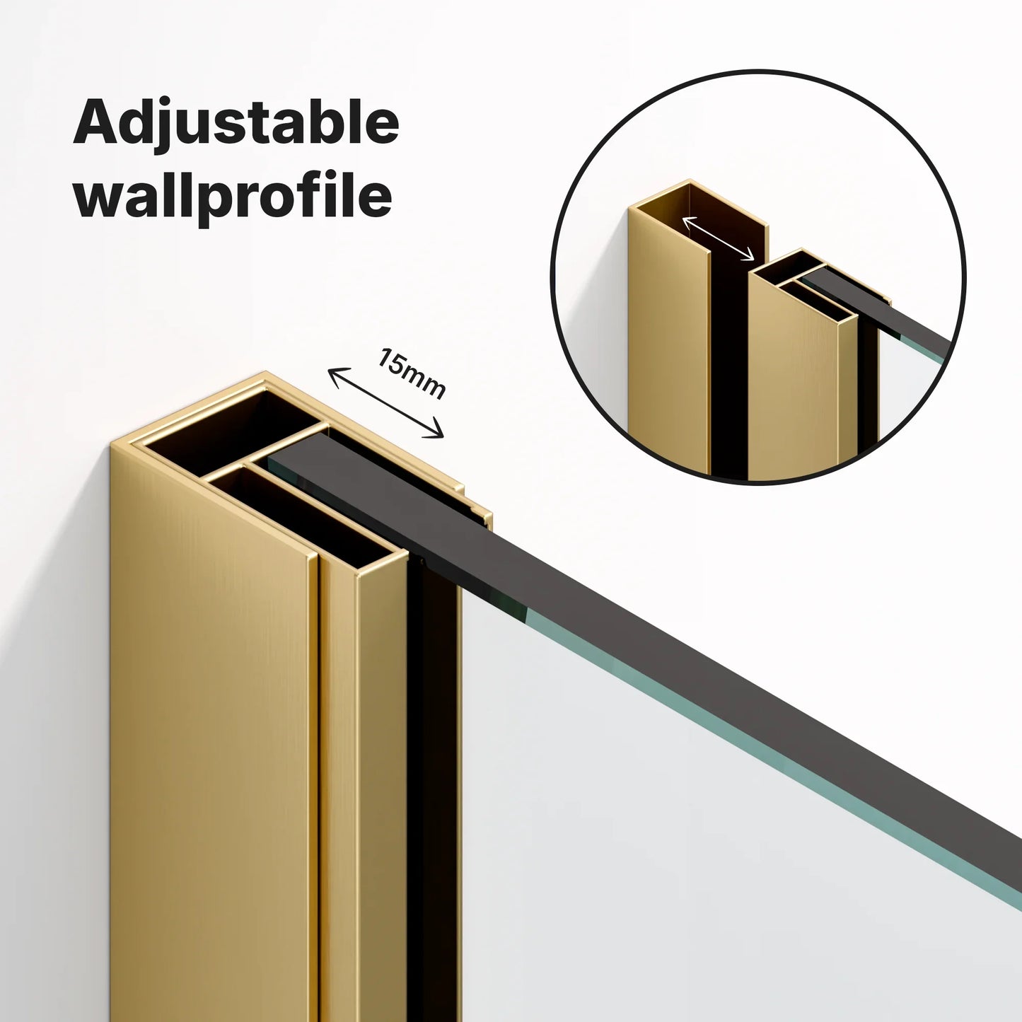 Douchewand Elva - 80x200cm - WDtegels