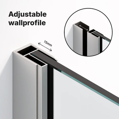 Douchewand Zaro - 90x200cm - WDtegels
