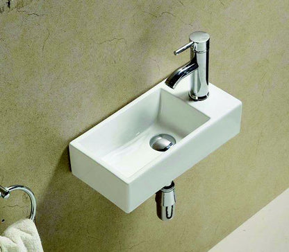 Combipakket keramische fontein met kraan en afvoer  Pax L/R