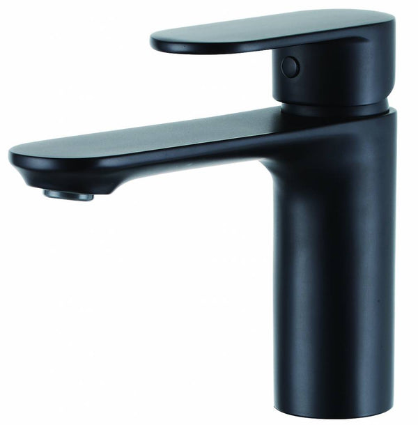 Grifo monomando de lavabo Edge Redondo | Negro mate