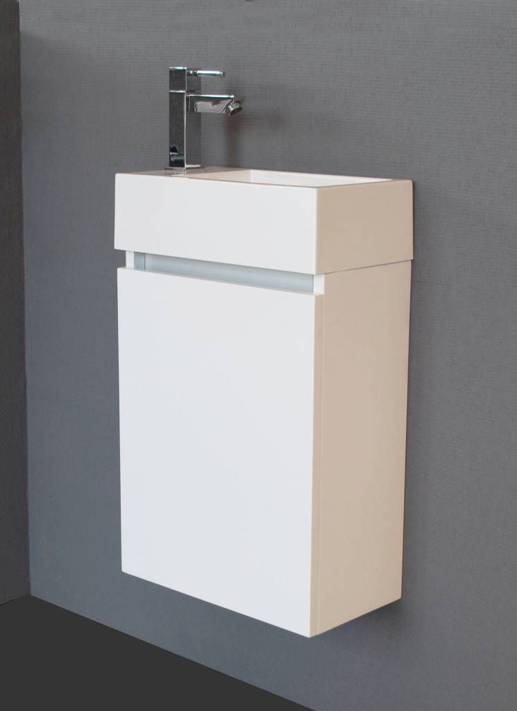 Fonteinkast Trendline L/R Hoogglans Wit