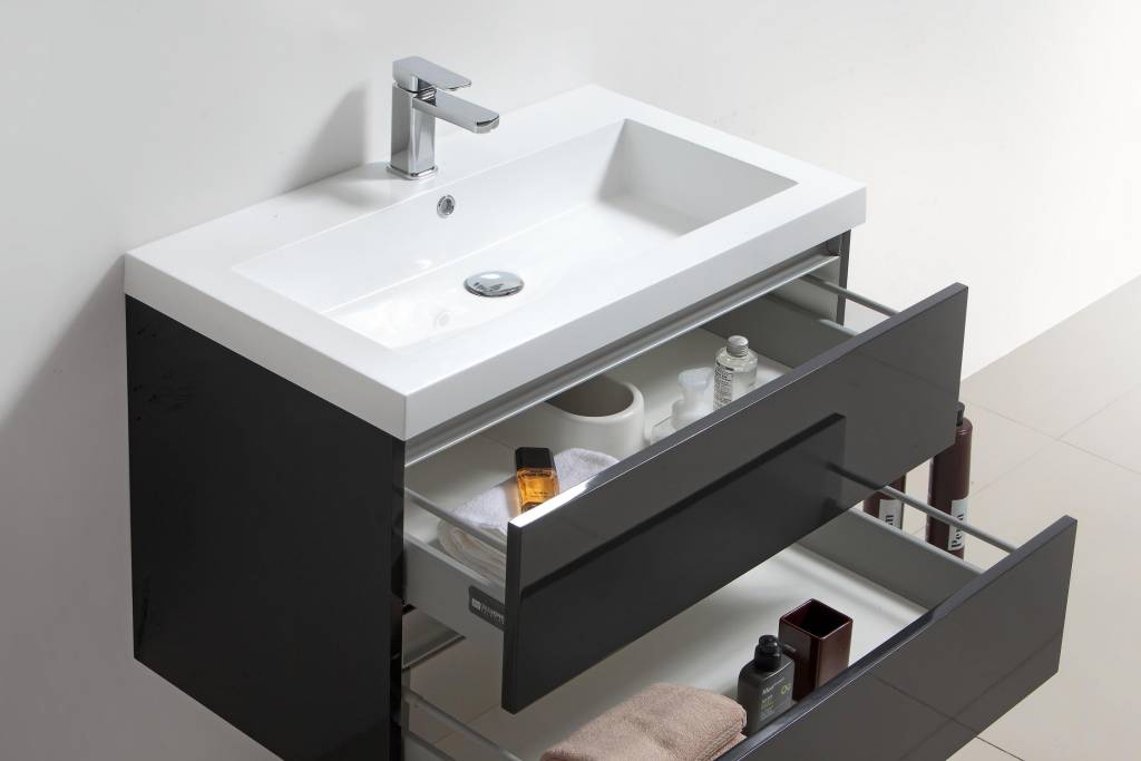 Badmeubel Trendline 80 Hoogglans Antraciet