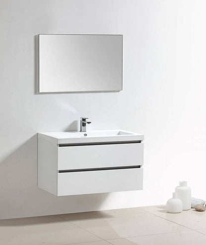 Badmeubel Trendline 100 Hoogglans Wit