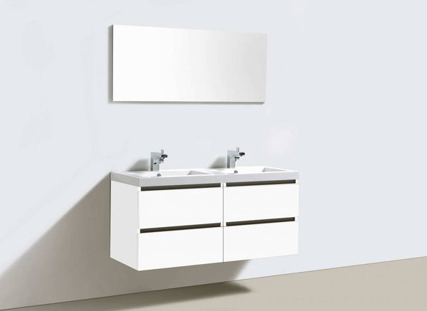 Badmeubelset Trendline 120 Hoogglans Wit met 4 lades
