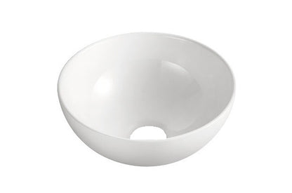 Luna waskom rond 32,5 x 14 cm keramiek glans wit - WDtegels