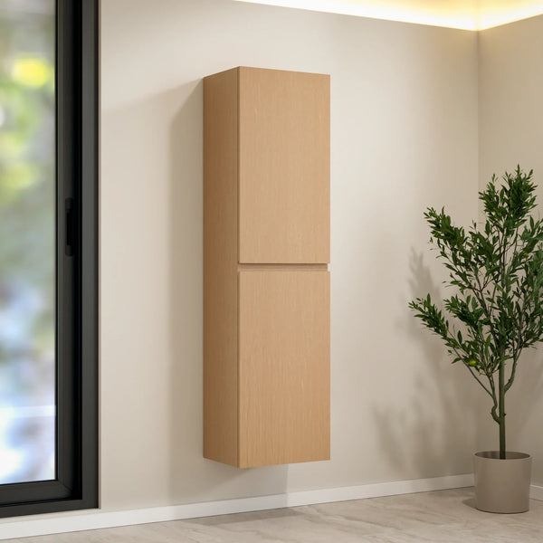 Badkamer Kolomkast Ruvo - 150cm - Licht Eiken