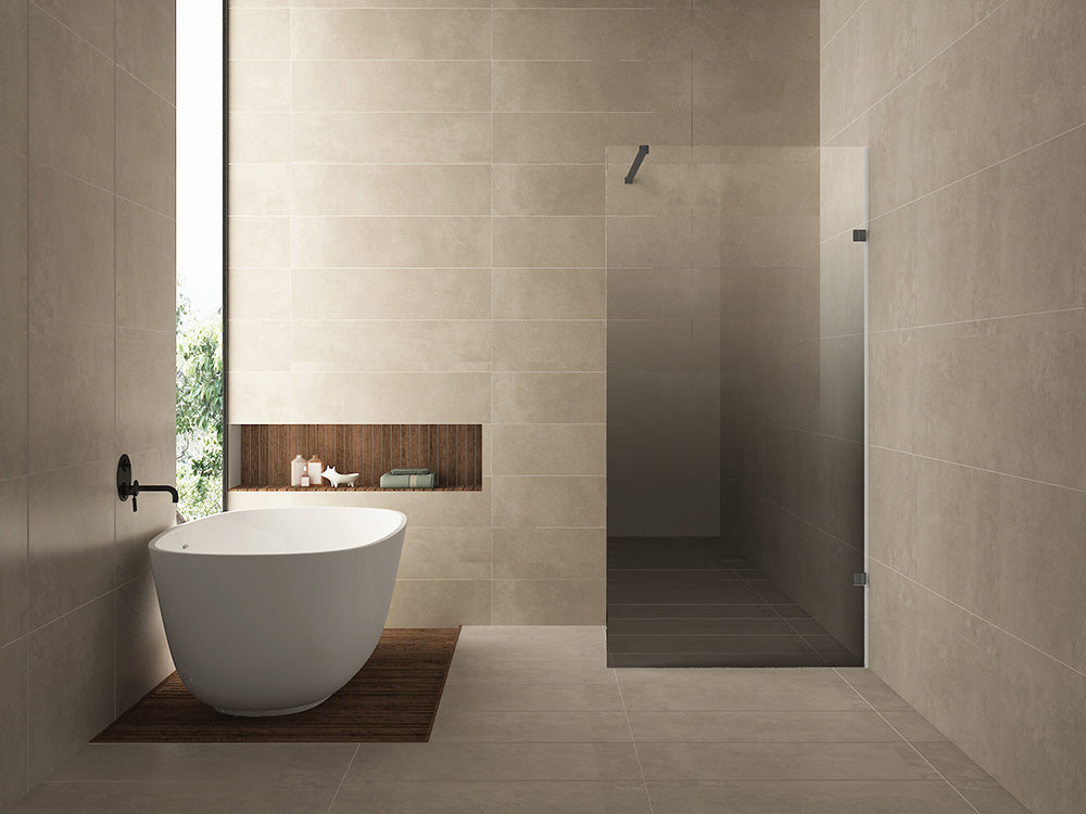 Less inloopdouche rechts 1200 x 2000 x 8 mm nano spiegelrook- naar helder glas/gunmetal