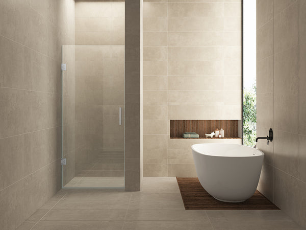 Less niche door 800 x 2000 x 8 mm nano clear glass/chrome
